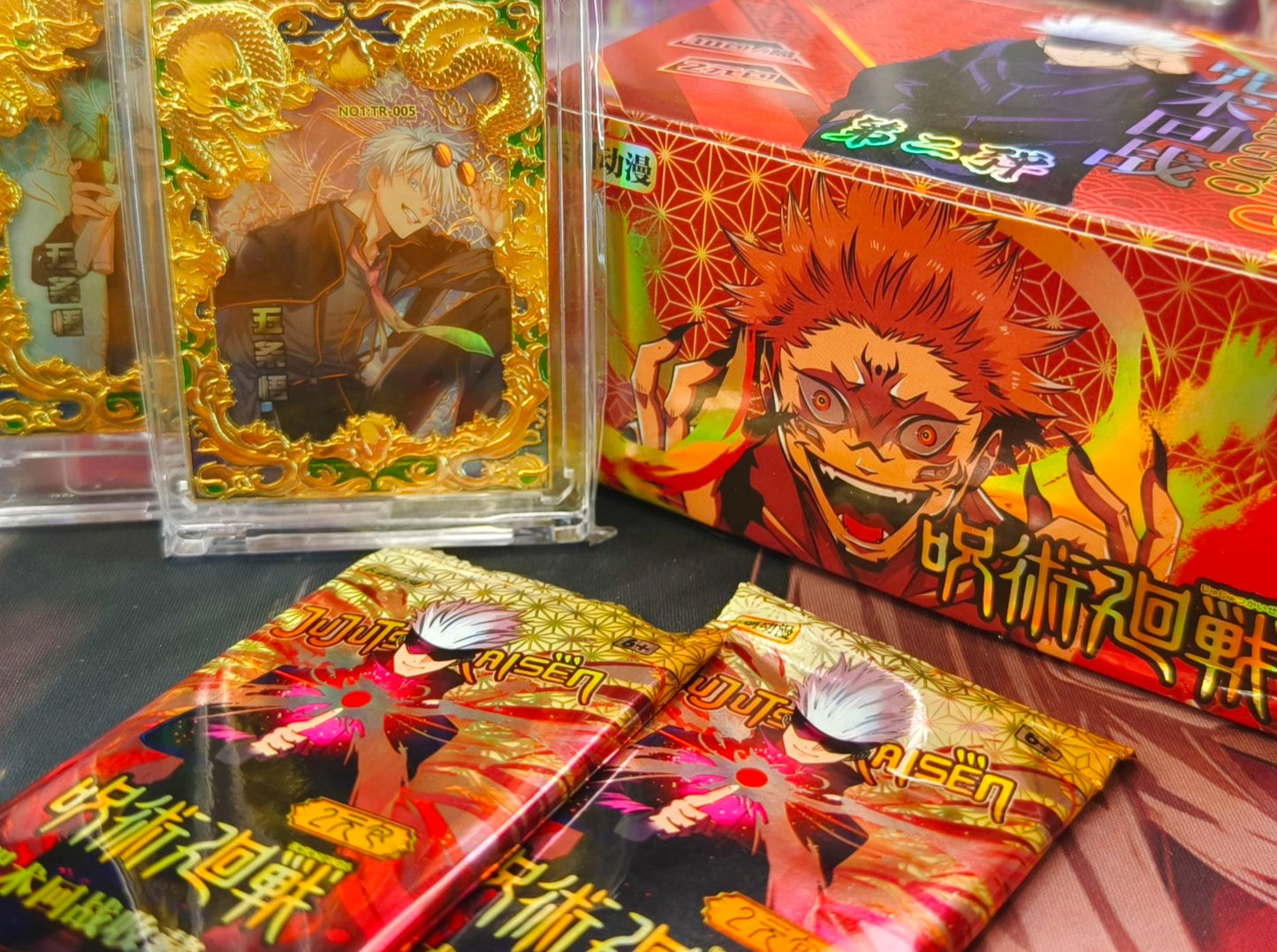 JJk Yuji Premium Box 30 Packs+2gold cards